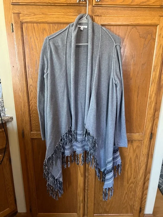 CAbi Prairie Wrap Open Front with Fringe - Picture 2 of 6